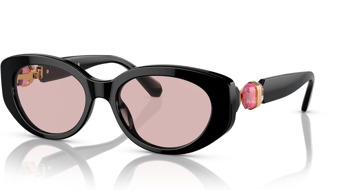 image:imageSwarovski womens Sk6002 Oval SunglassesBlackPink