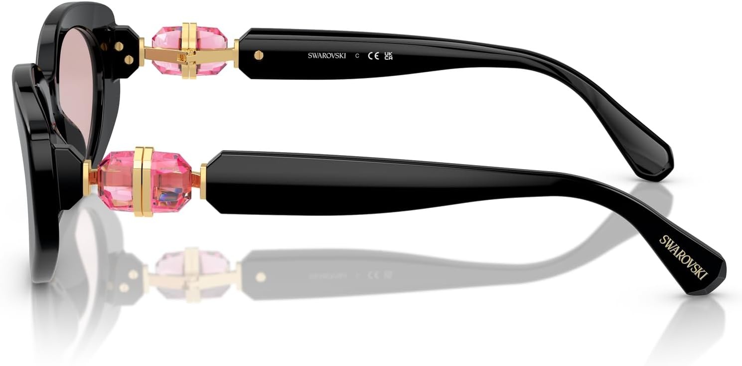 image:imageSwarovski womens Sk6002 Oval SunglassesBlackPink