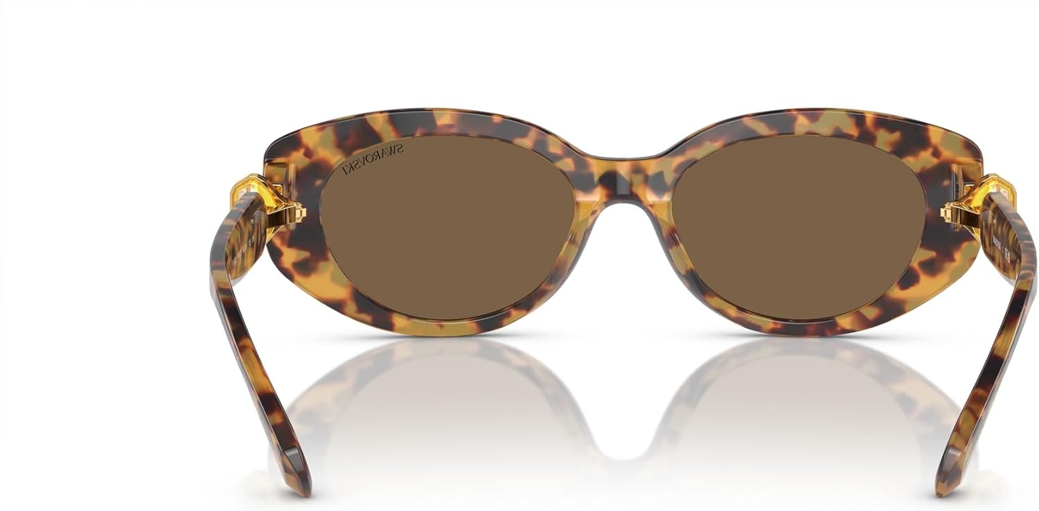 image:imageSwarovski womens Sk6002 Oval SunglassesCrystalDark Grey