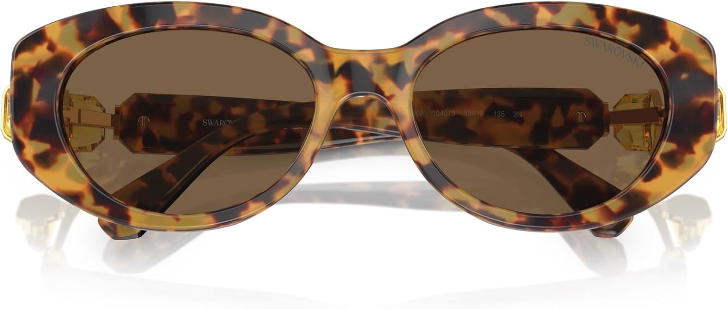 image:imageSwarovski womens Sk6002 Oval SunglassesCrystalDark Grey