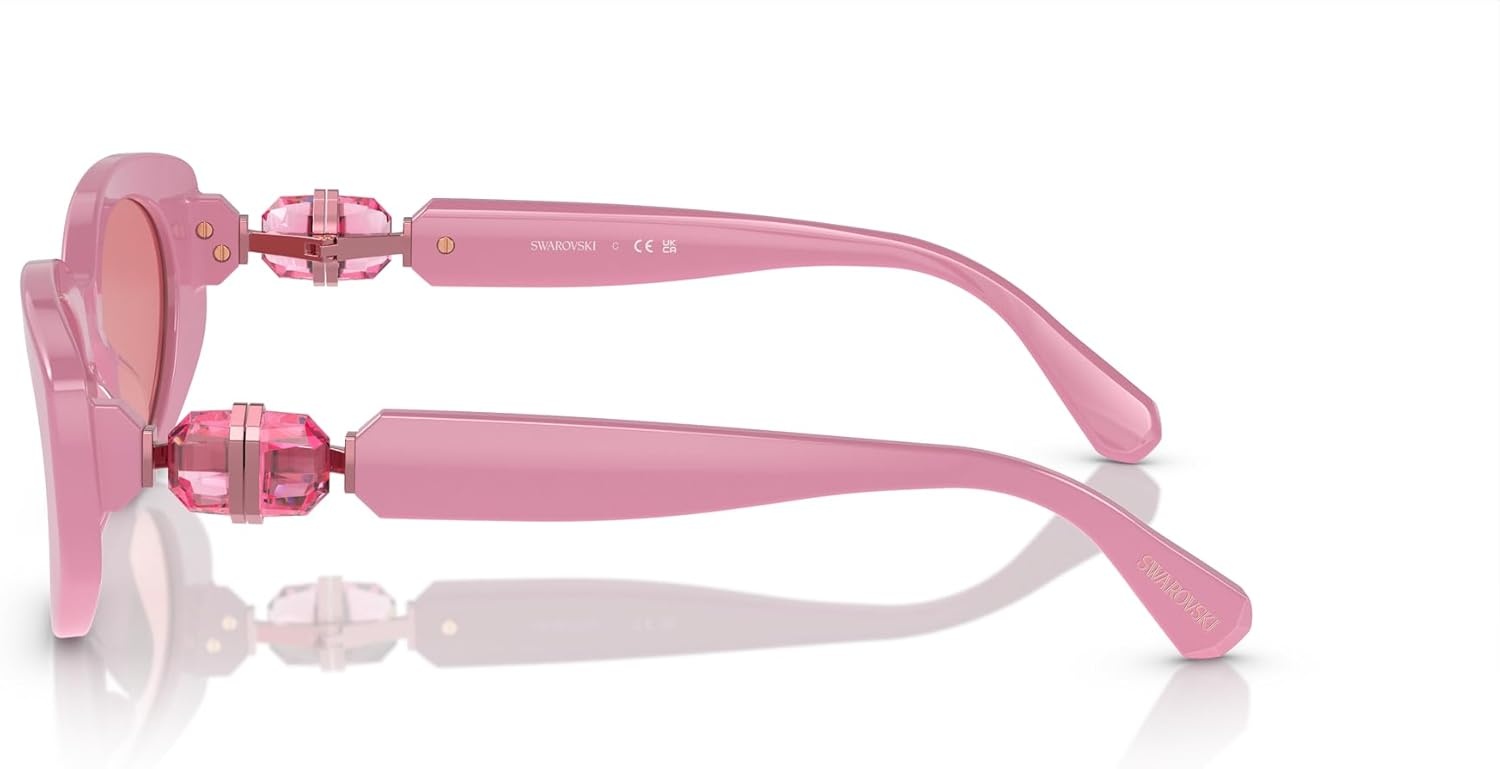image:imageSwarovski womens Sk6002 Oval SunglassesPinkPink Mirrored Pink