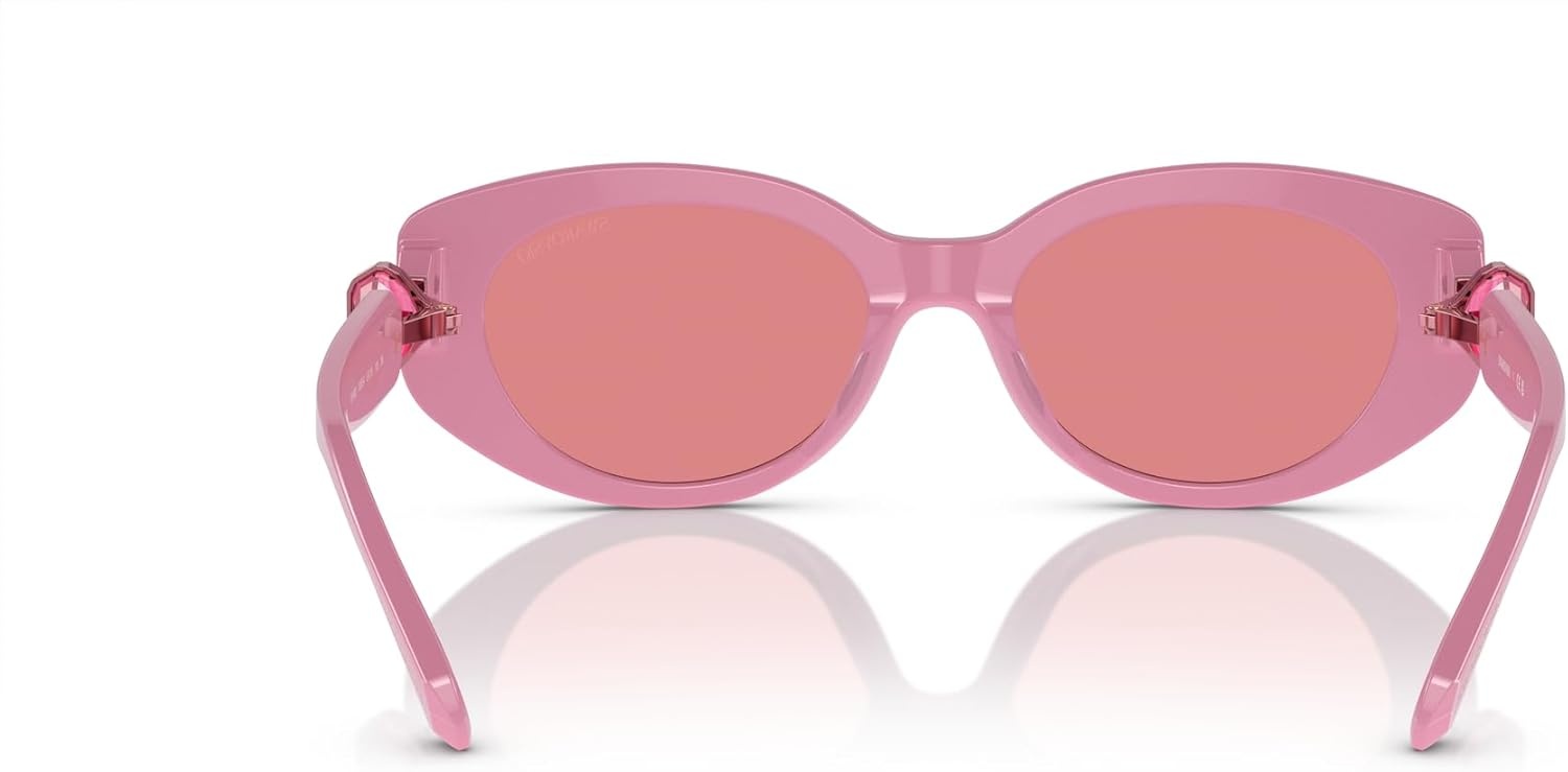 image:imageSwarovski womens Sk6002 Oval SunglassesPinkPink Mirrored Pink