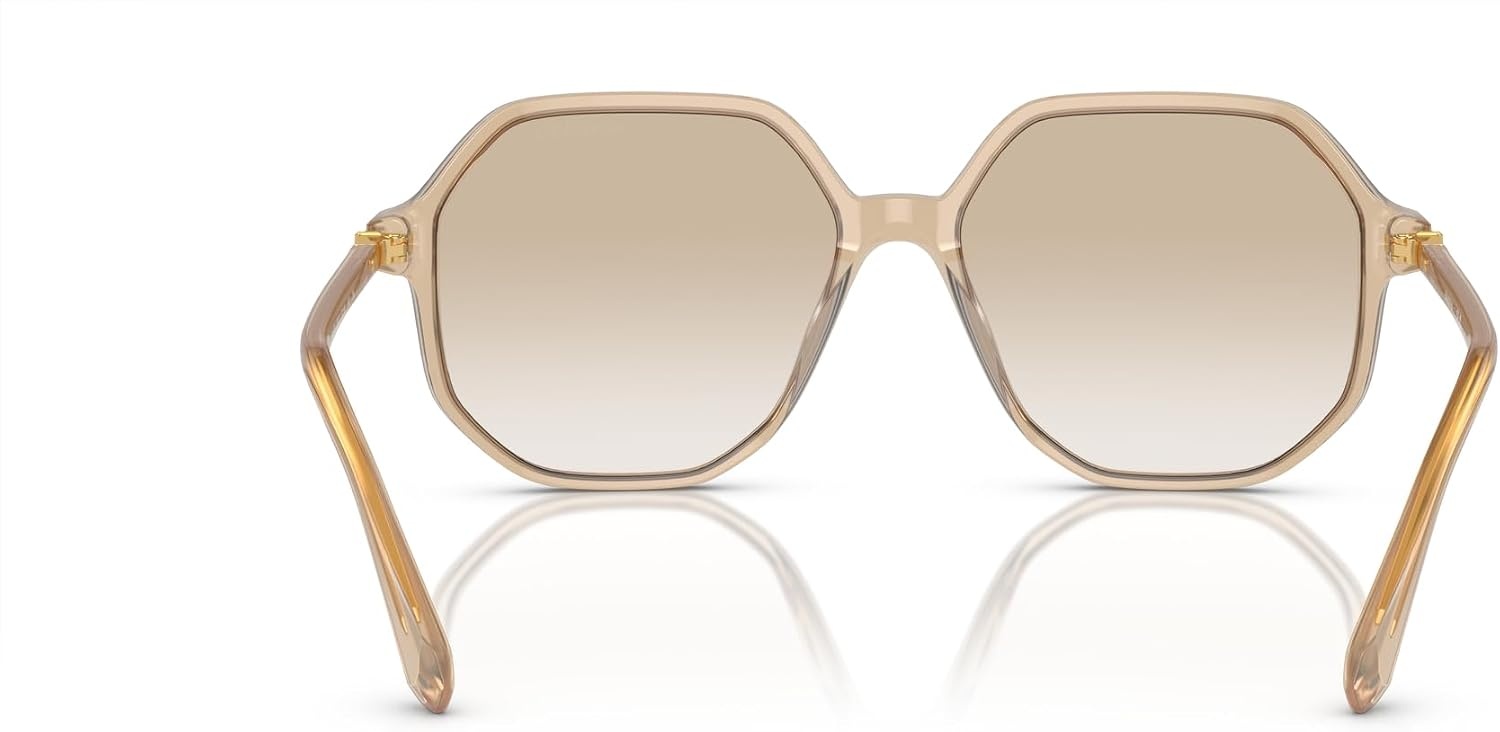 image:imageSwarovski womens Sk6003 Octagonal SunglassesOpaline Light BrownGradient Light Grey