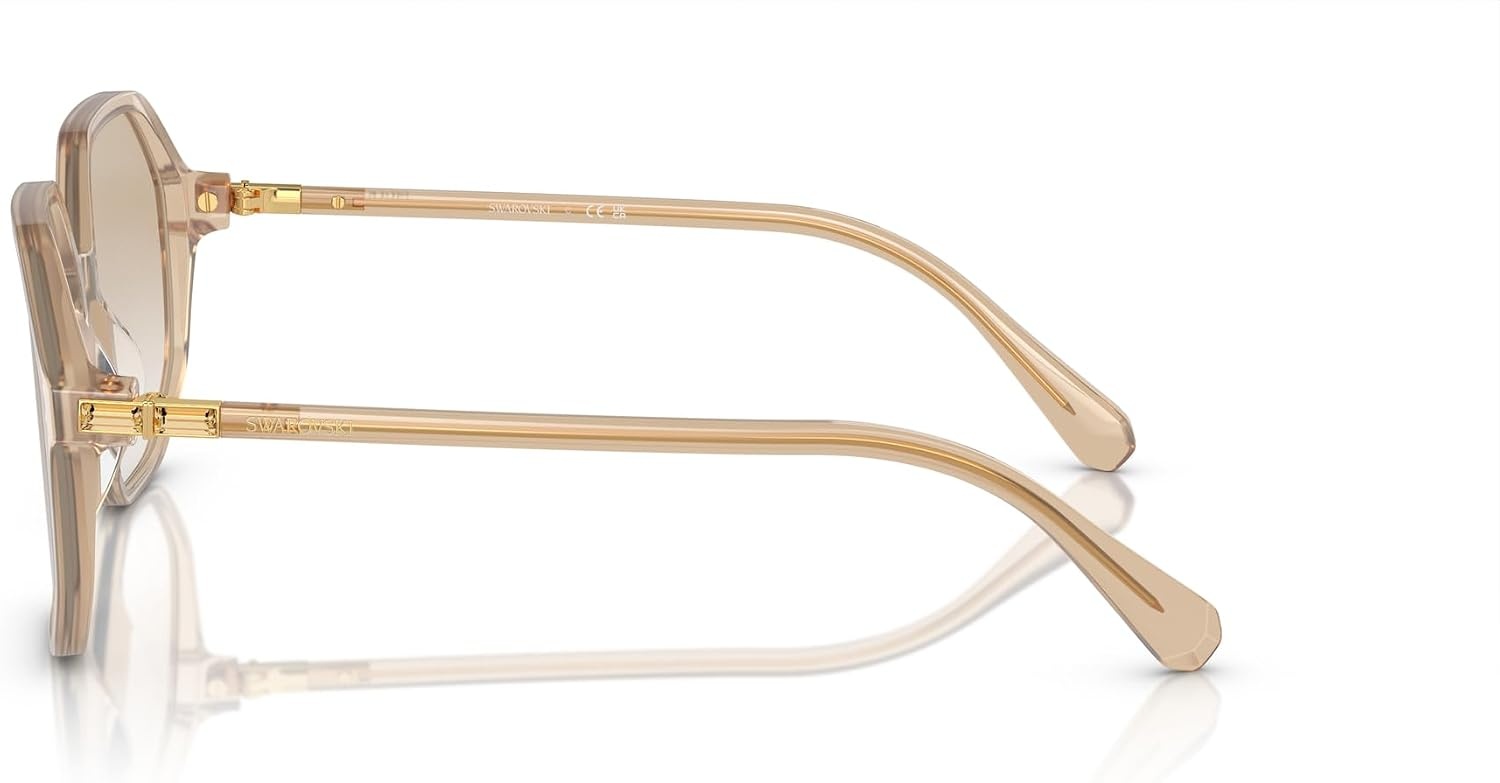 image:imageSwarovski womens Sk6003 Octagonal SunglassesOpaline Light BrownGradient Light Grey