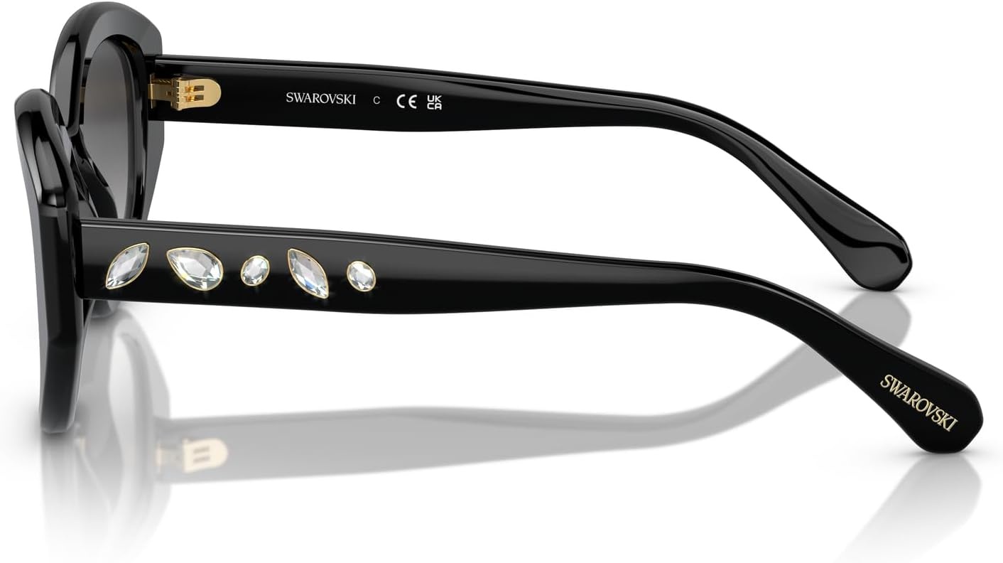 image:imageSwarovski womens Sk6005 Cat Eye SunglassesBlackGrey Gradient