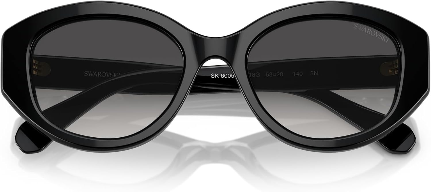 image:imageSwarovski womens Sk6005 Cat Eye SunglassesBlackGrey Gradient