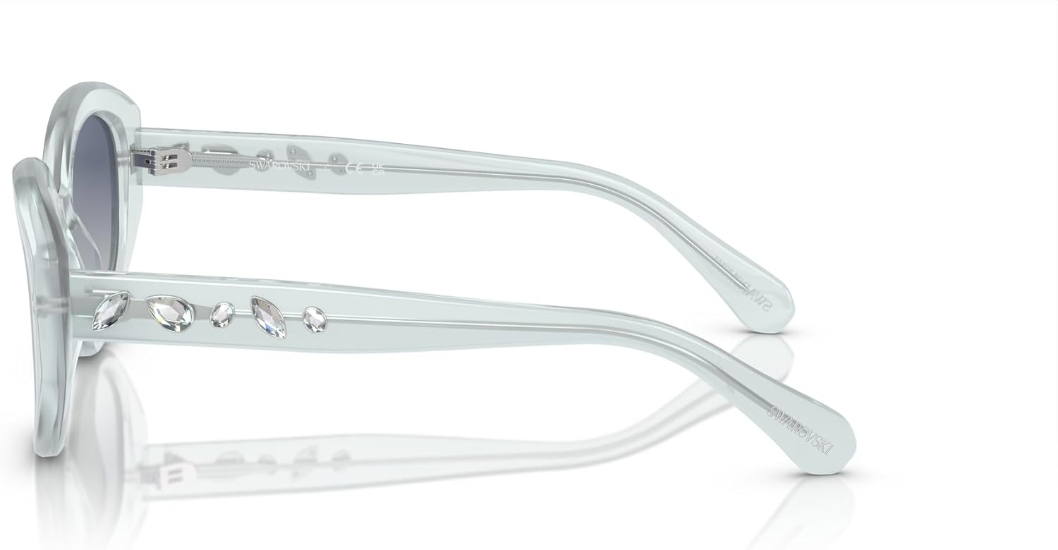 image:imageSwarovski womens Sk6005 Cat Eye SunglassesLight Blue OpalBlue Gradient