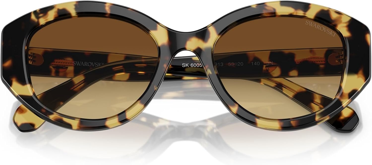 image:imageSwarovski womens Sk6005 Cat Eye SunglassesMedium HavanaBrown Gradient