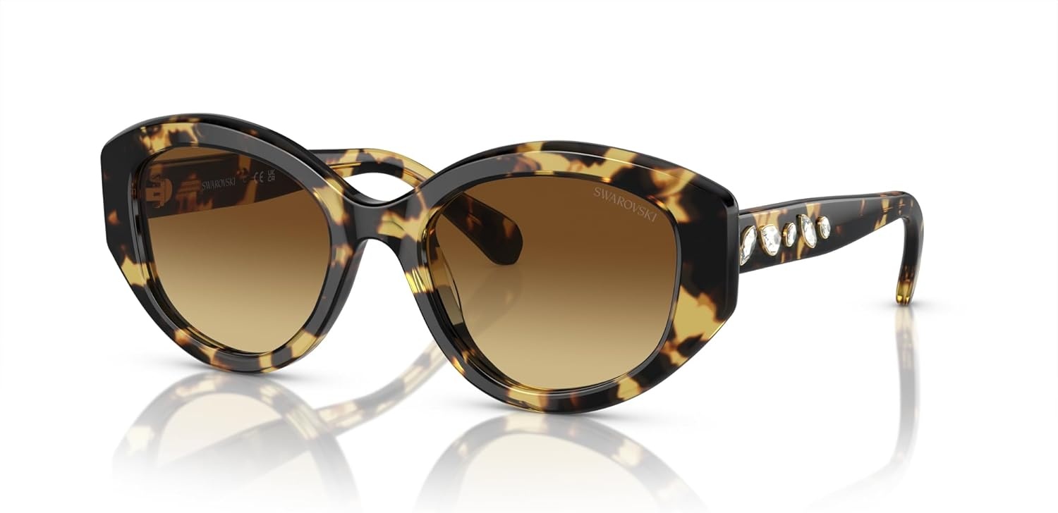 image:imageSwarovski womens Sk6005 Cat Eye SunglassesMedium HavanaBrown Gradient