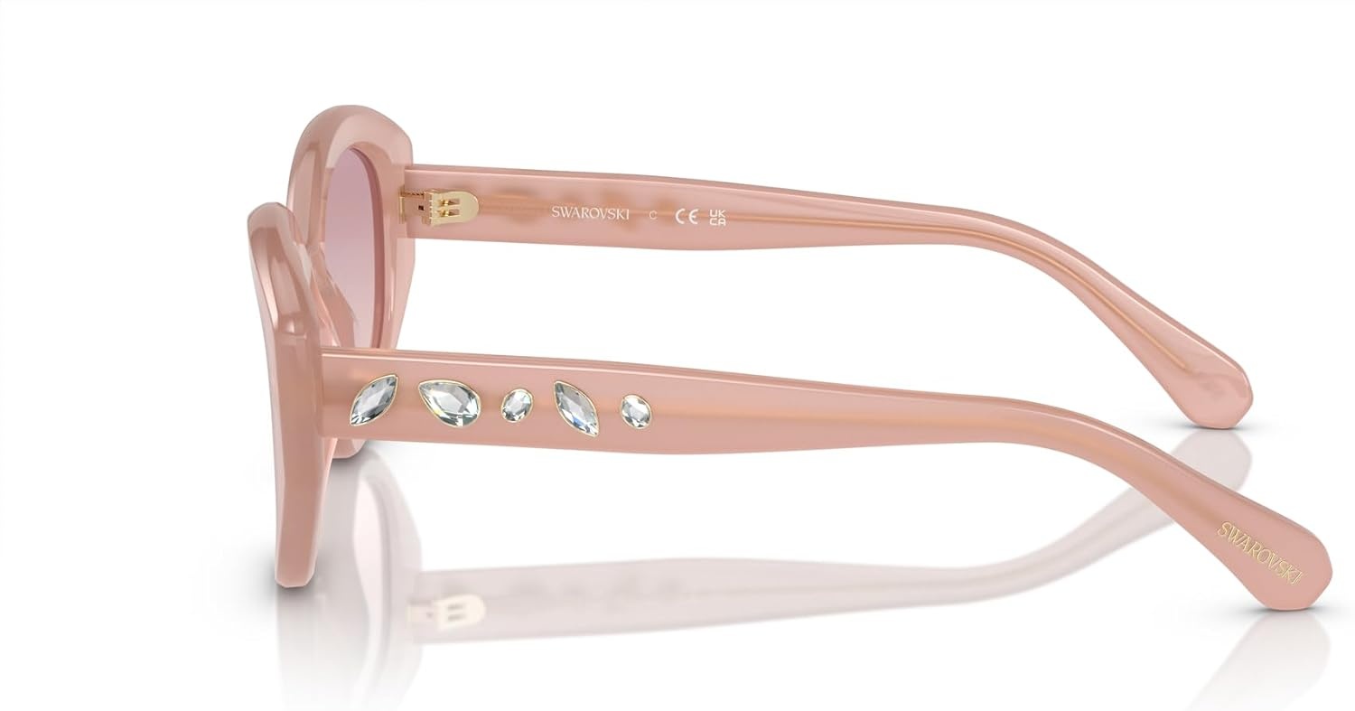 image:imageSwarovski womens Sk6005 Cat Eye SunglassesPink OpalBrown Gradient Violet
