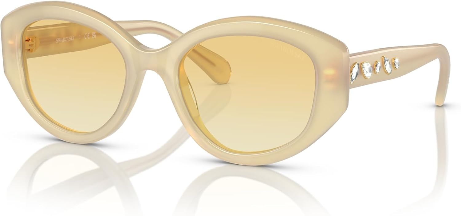 image:imageSwarovski womens Sk6005 Cat Eye SunglassesYellow OpalYellow Gradient