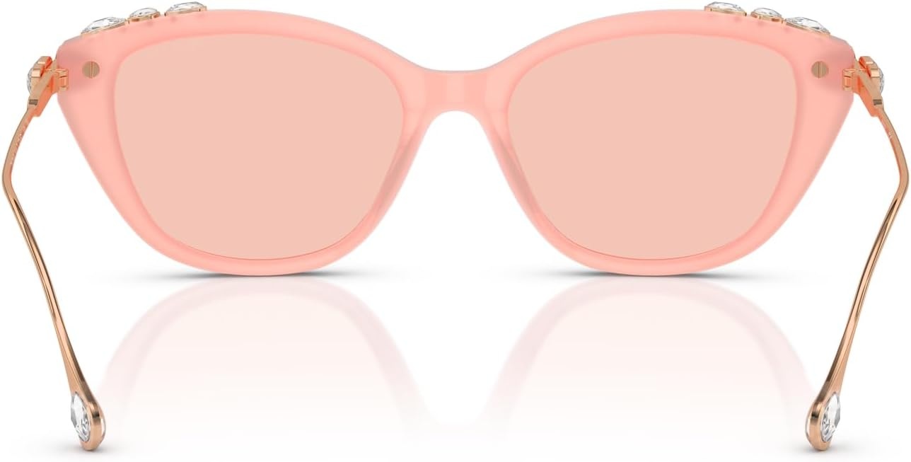 image:imageSwarovski womens Sk6010 Cat Eye SunglassesTransparent Dark GreenDark Grey