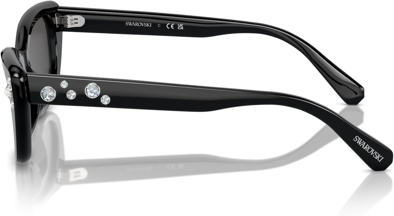 image:imageSwarovski womens Sk6019 Butterfly SunglassesDark HavanaDark Brown
