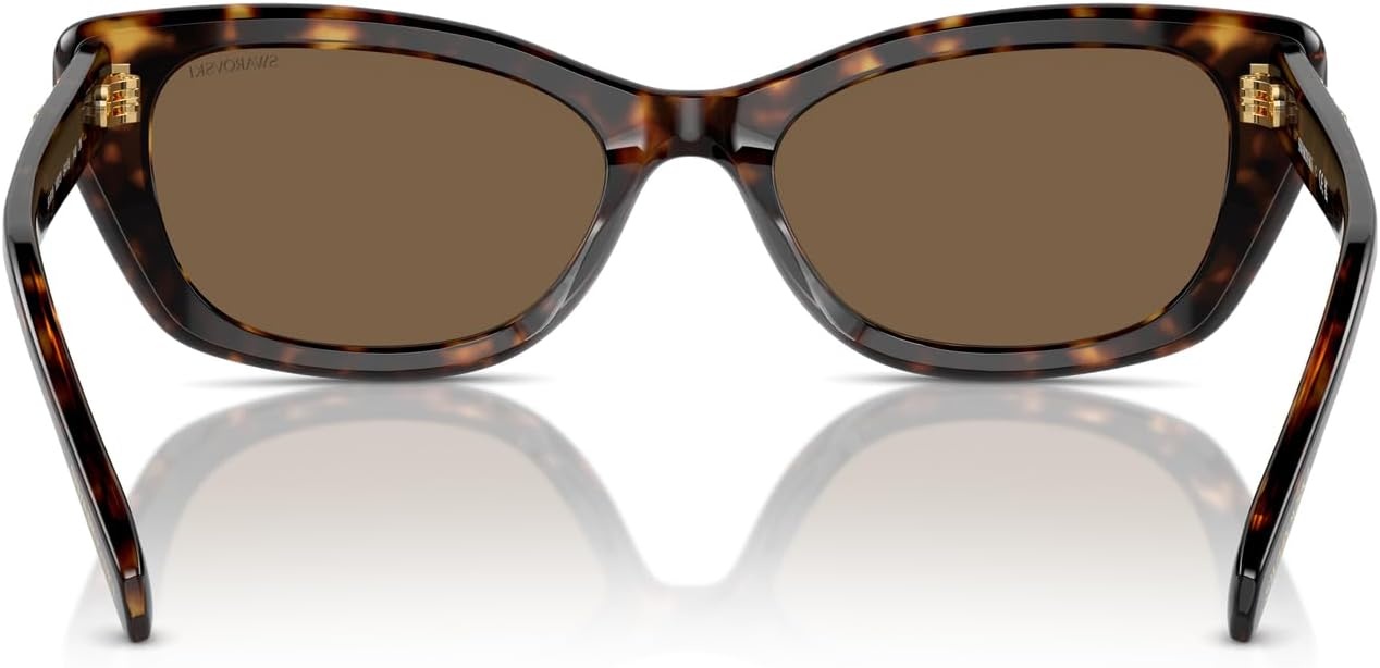 image:imageSwarovski womens Sk6019 Butterfly SunglassesMedium HavanaPolarized Brown Gradient
