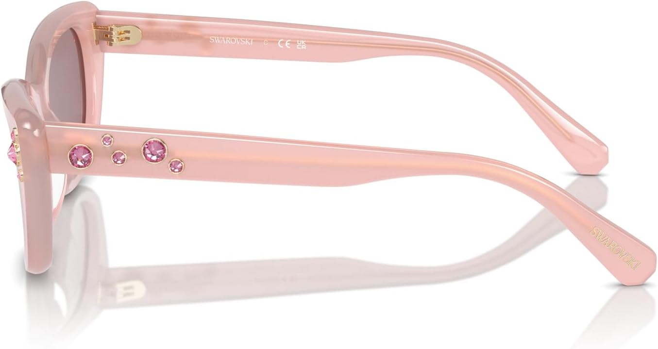 image:imageSwarovski womens Sk6019 Butterfly SunglassesWhiteDark Grey