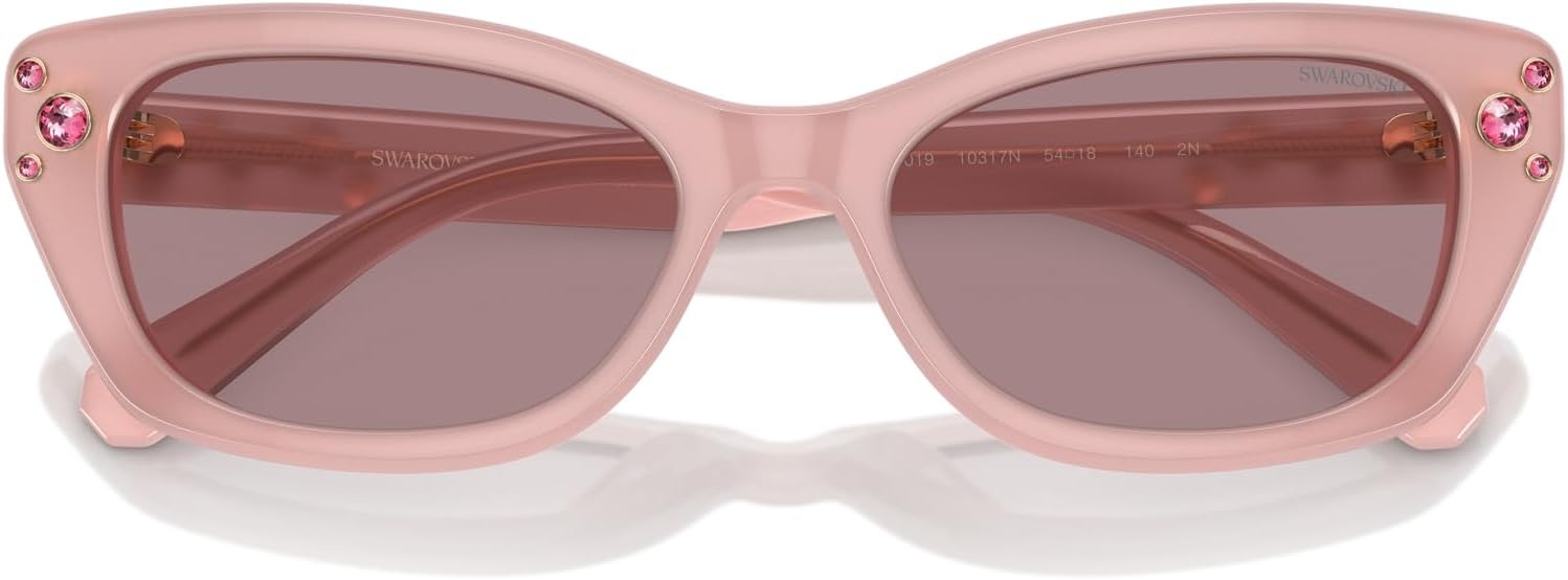 image:imageSwarovski womens Sk6019 Butterfly SunglassesWhiteDark Grey