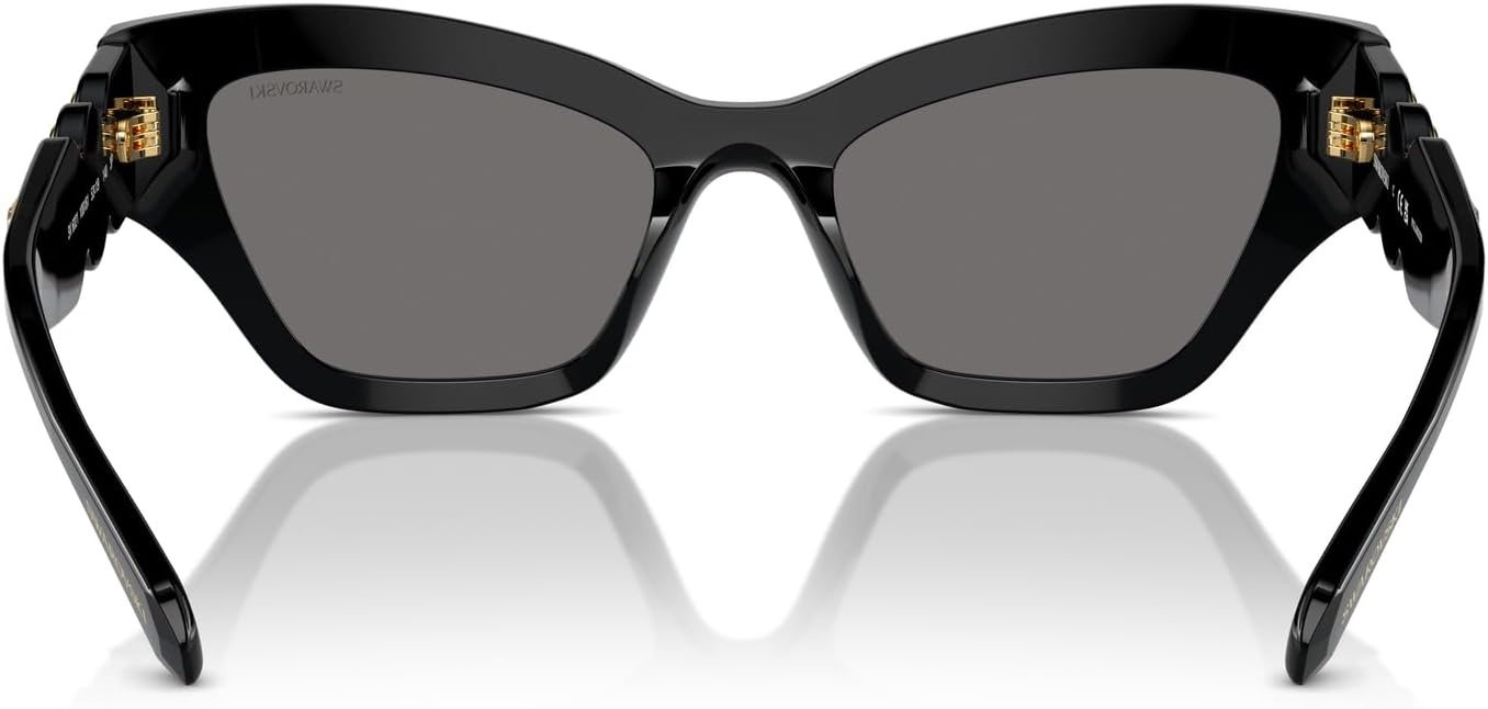 image:imageSwarovski womens Sk6021 Cat Eye SunglassesGoldDark Grey