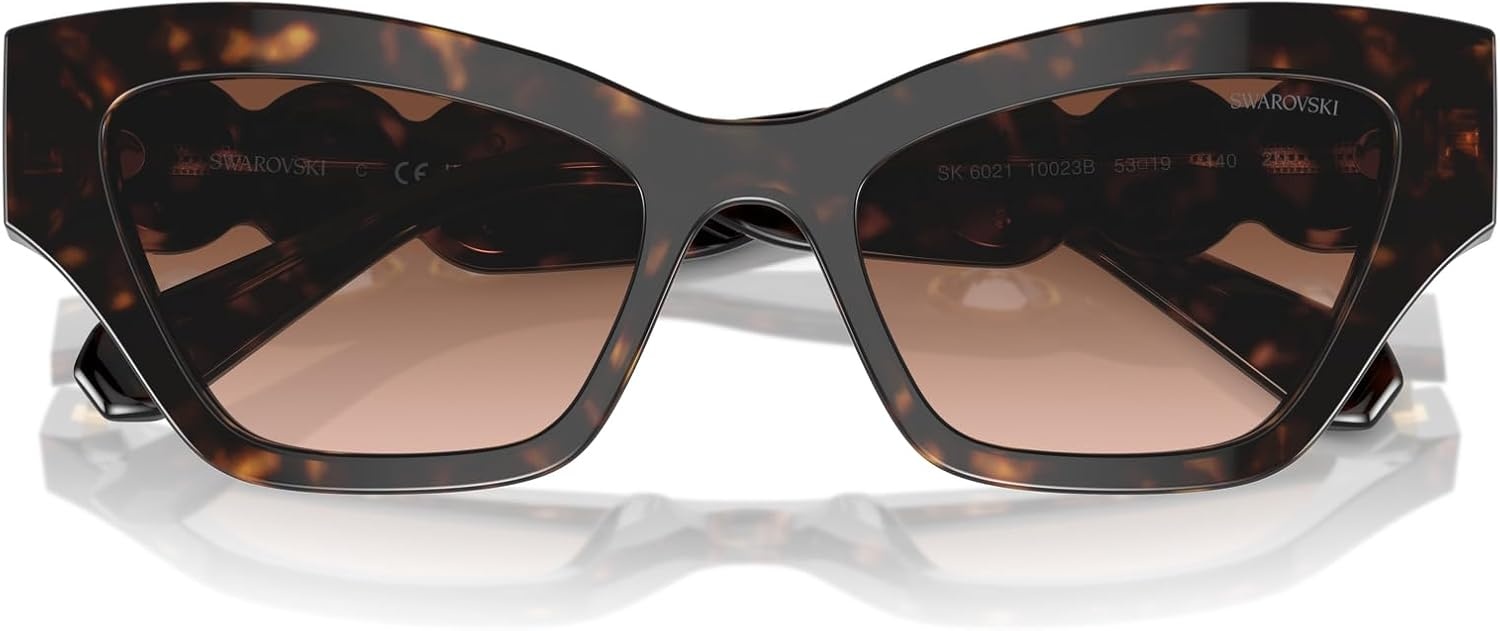 image:imageSwarovski womens Sk6021 Cat Eye SunglassesRose GoldGradient Pink