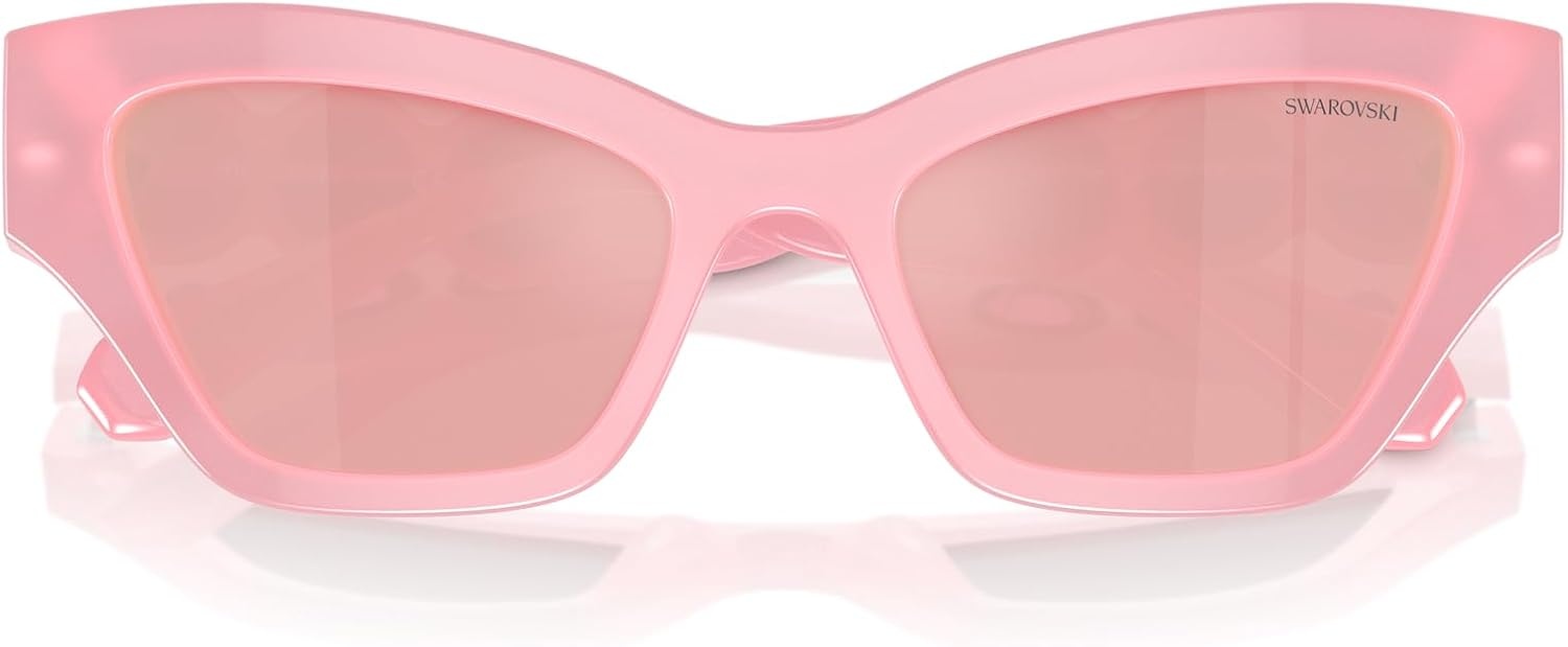 image:imageSwarovski womens Sk6021 Cat Eye SunglassesSilverDark Grey