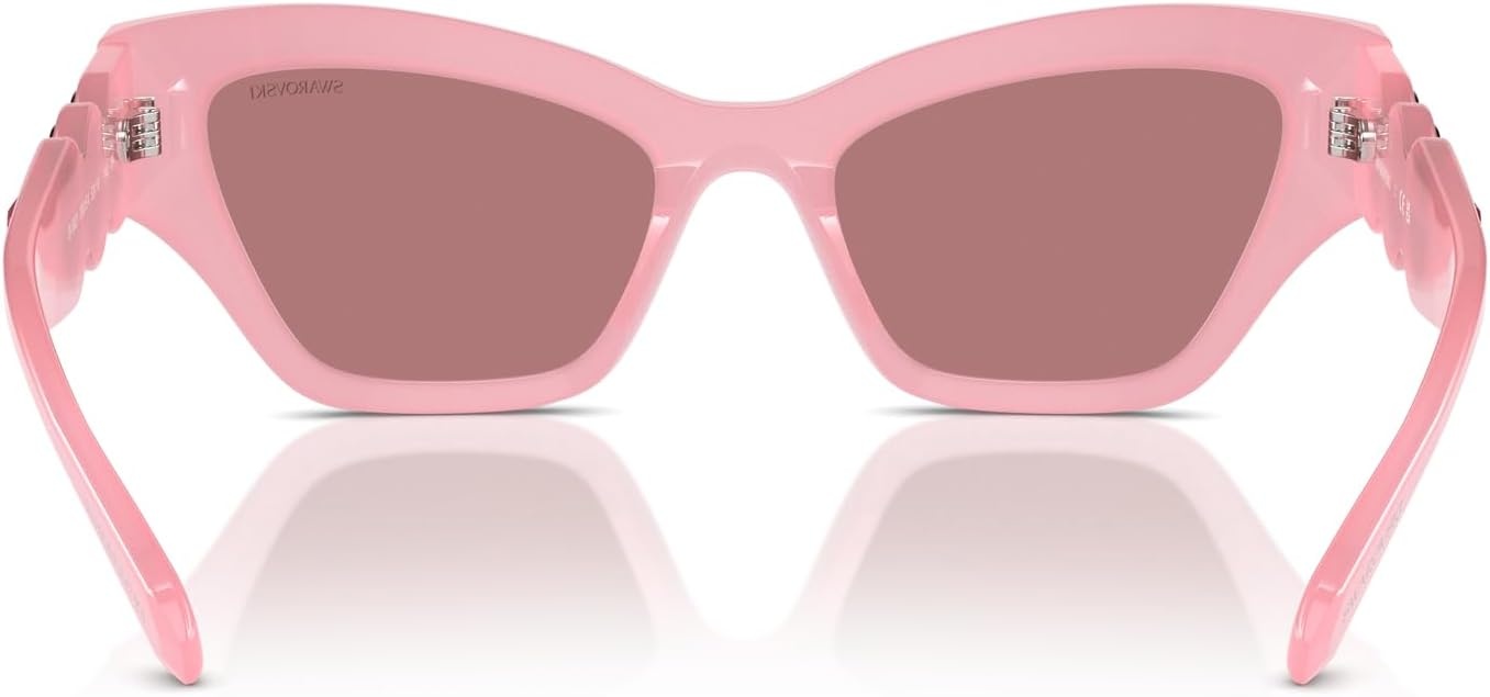 image:imageSwarovski womens Sk6021 Cat Eye SunglassesSilverDark Grey