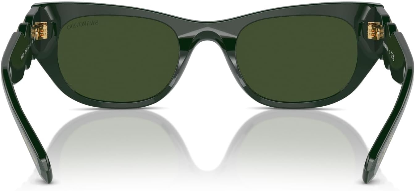 image:imageSwarovski womens Sk6022f Low Bridge Fit Square SunglassesPale GoldGradient Brown