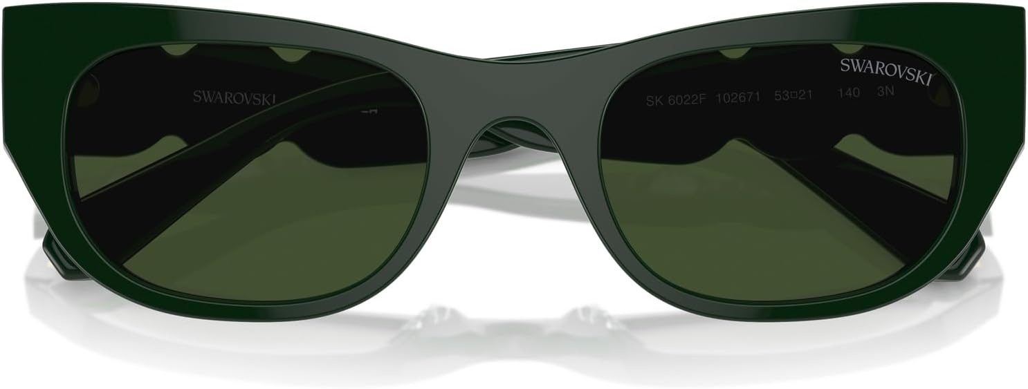 image:imageSwarovski womens Sk6022f Low Bridge Fit Square SunglassesPale GoldGradient Brown