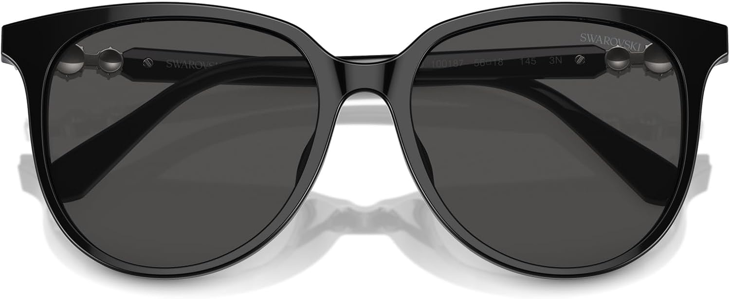 image:imageSwarovski womens Sk6023d Oval SunglassesBlackDark Grey