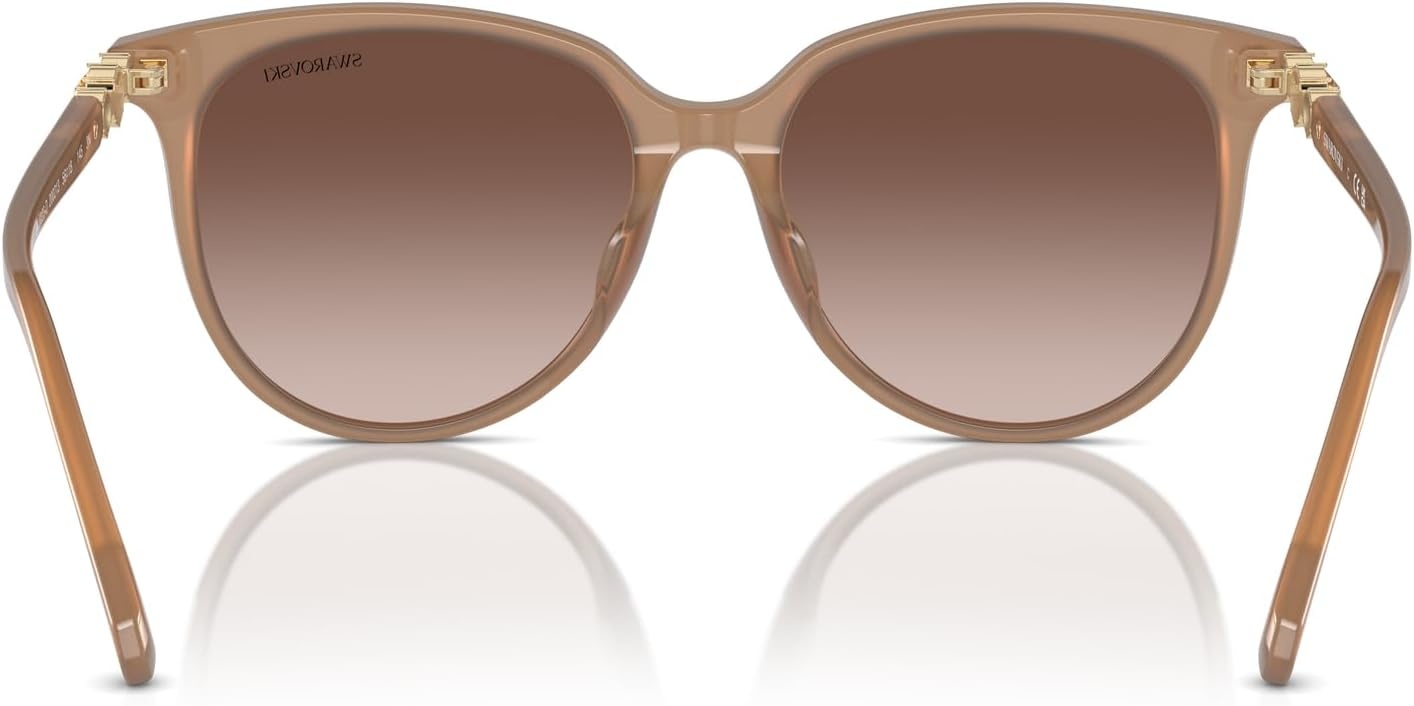 image:imageSwarovski womens Sk6023d Oval SunglassesOpal BeigeGradient Brown