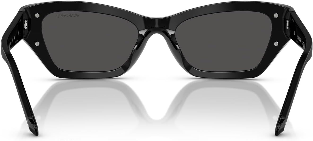 image:imageSwarovski womens Sk6029 Cat Eye SunglassesBlackDark Grey