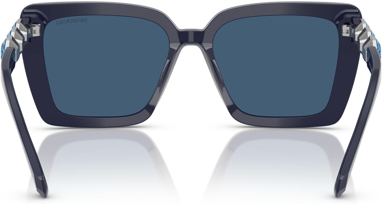 image:imageSwarovski womens Sk6032 Square SunglassesBlueDark Blue