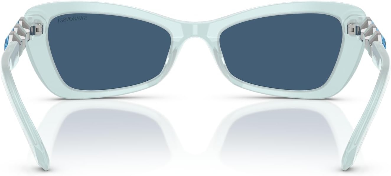 image:imageSwarovski womens Sk6033 Butterfly SunglassesMilky BlueDark Blue