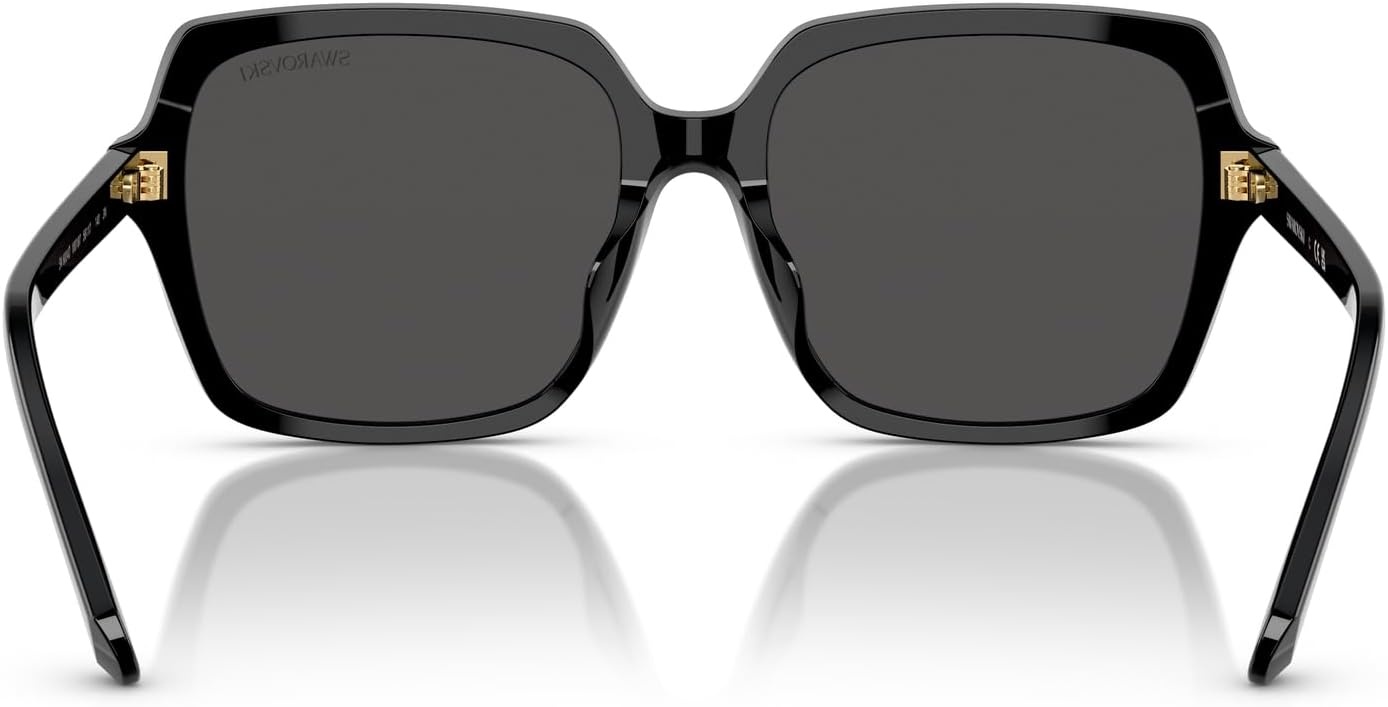 image:imageSwarovski womens Sk6034d Square SunglassesBlackDark Grey