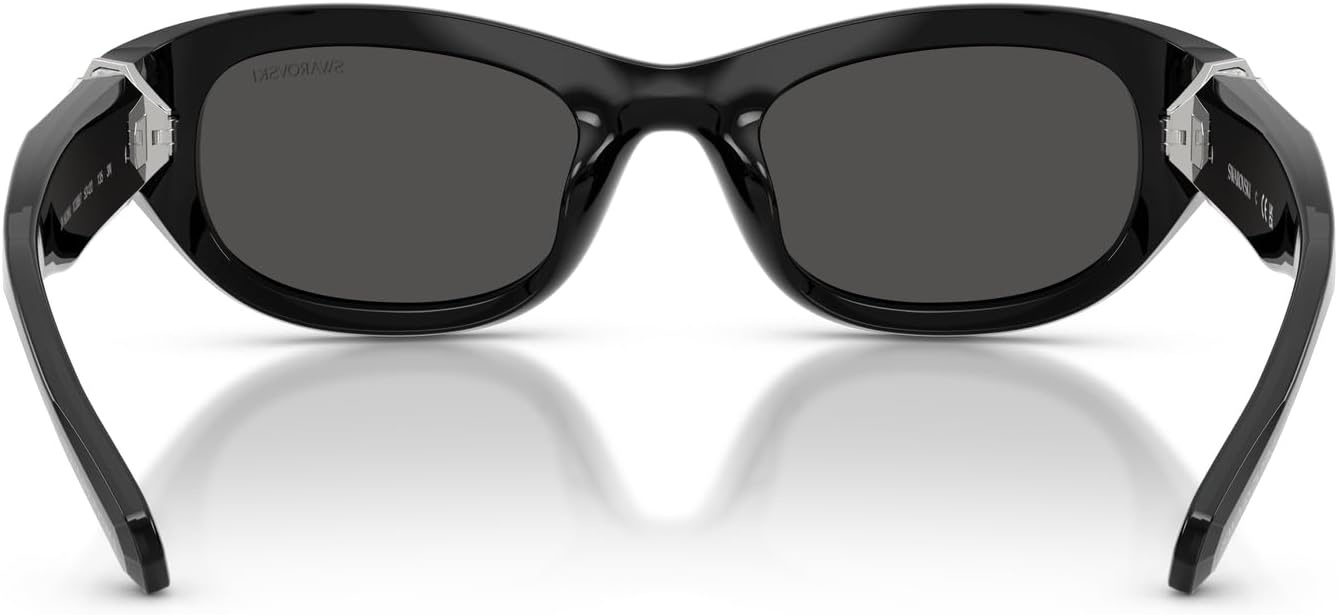 image:imageSwarovski womens Sk6036u Universal Fit Square SunglassesBlackDark Grey