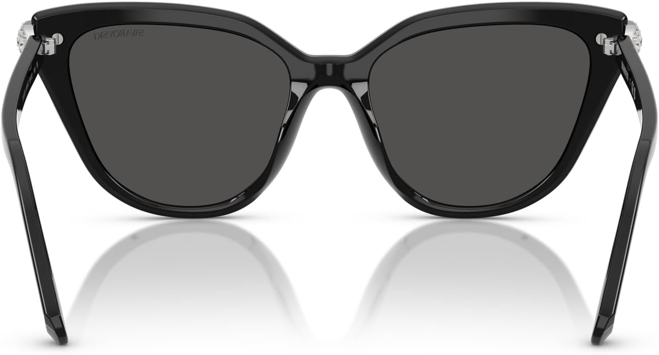 image:imageSwarovski womens Sk6039 Cat Eye SunglassesBlackDark Grey