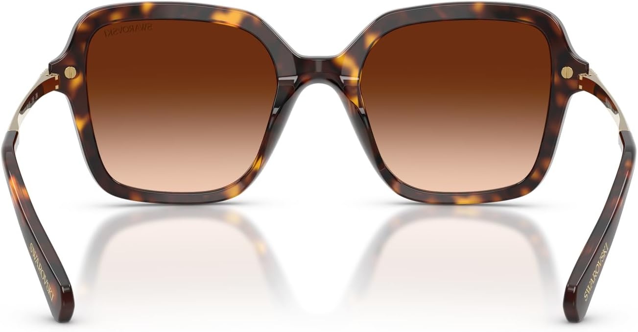 image:imageSwarovski womens Sk6040 Square SunglassesHavanaGradient Brown