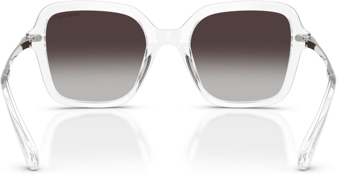 image:imageSwarovski womens Sk6040 Square SunglassesTransparentGradient Grey