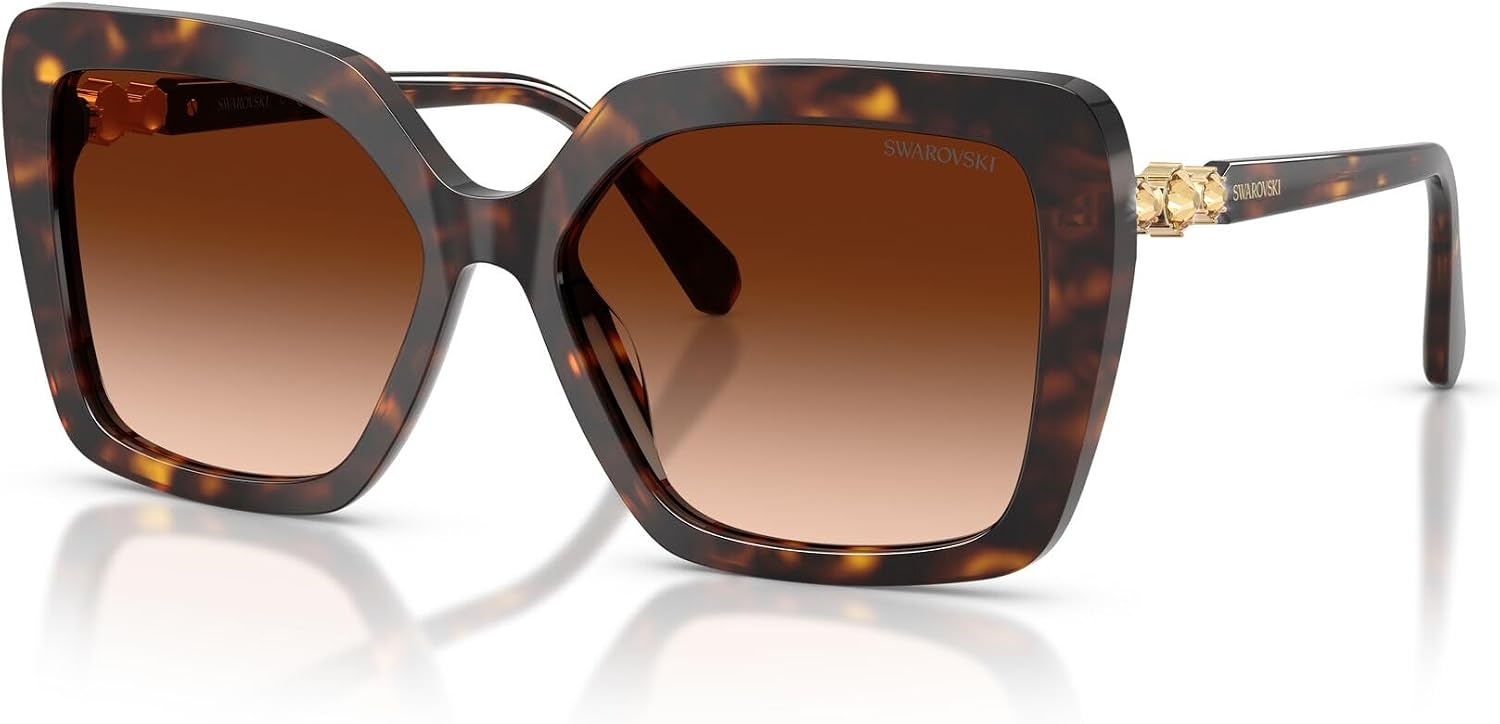 image:imageSwarovski womens Sk6049f Low Bridge FitHavanaBrown Gradient