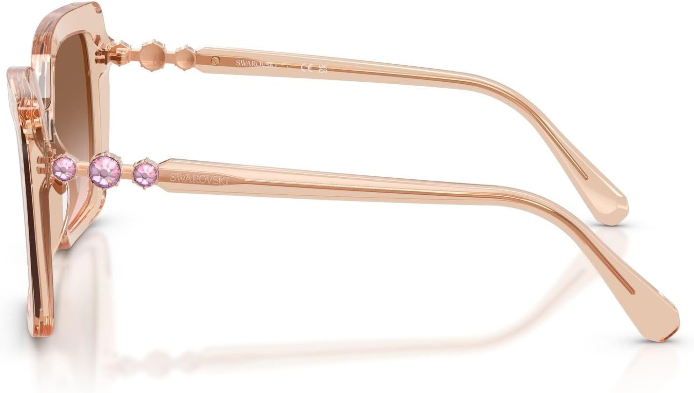 image:imageSwarovski womens Sk6049f Low Bridge FitTransparent BeigeBrown Gradient