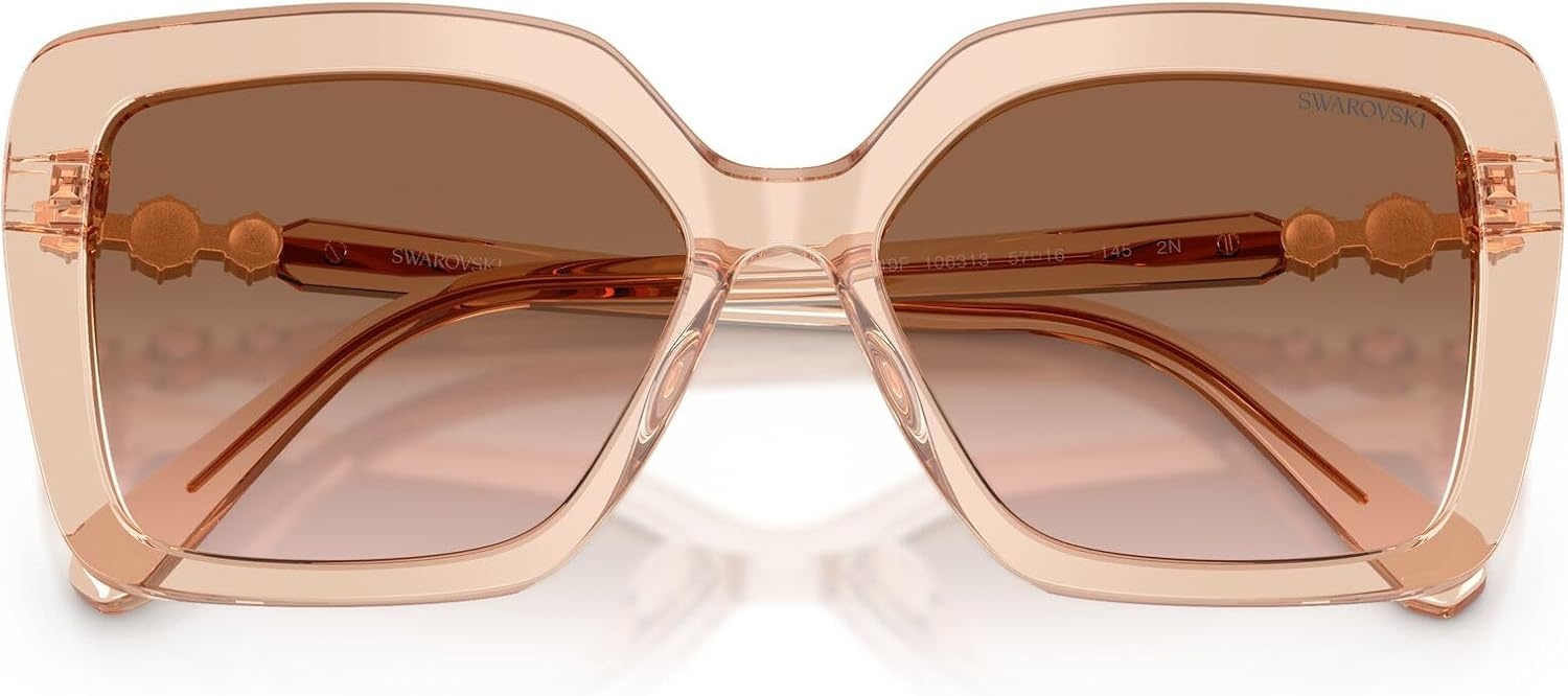 image:imageSwarovski womens Sk6049f Low Bridge FitTransparent BeigeBrown Gradient