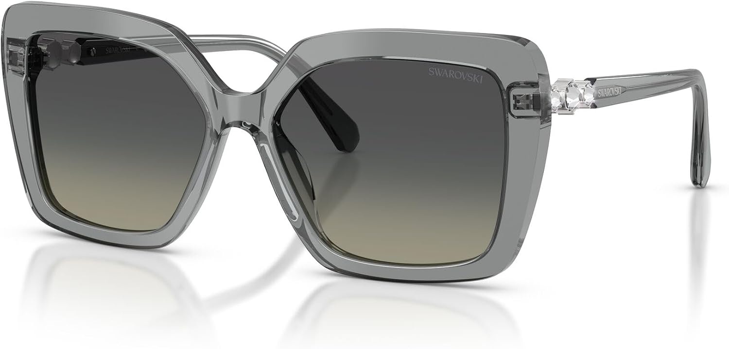 image:imageSwarovski womens Sk6049f Low Bridge FitTransparent GreyGradient Grey