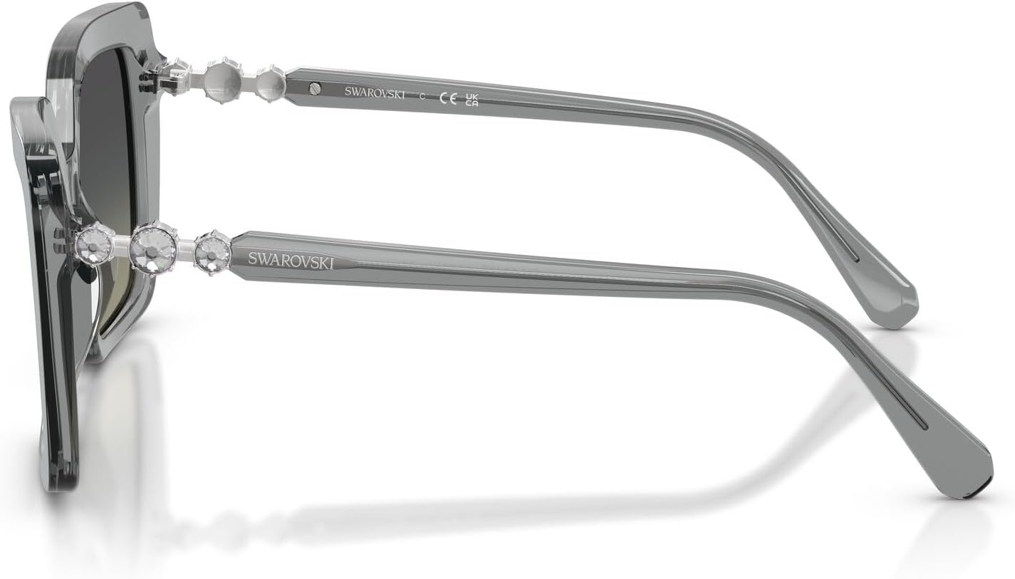 image:imageSwarovski womens Sk6049f Low Bridge FitTransparent GreyGradient Grey