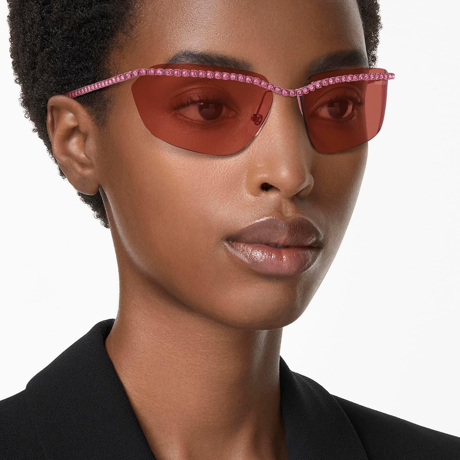 image:imageSwarovski womens Sk7001 Rectangular SunglassesRosePink