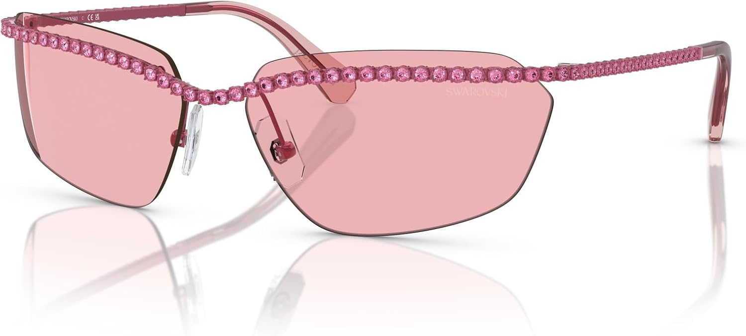 image:imageSwarovski womens Sk7001 Rectangular SunglassesRosePink