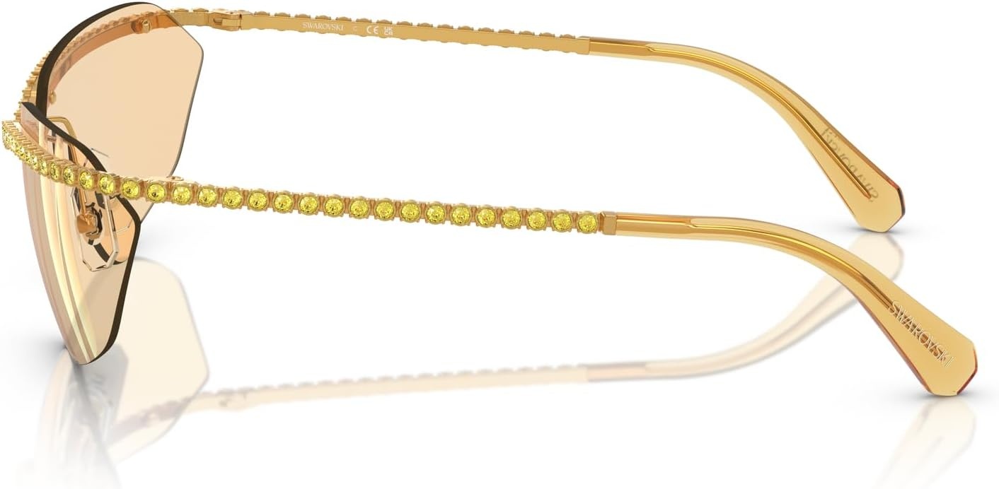 image:imageSwarovski womens Sk7001 Rectangular SunglassesYellowYellow