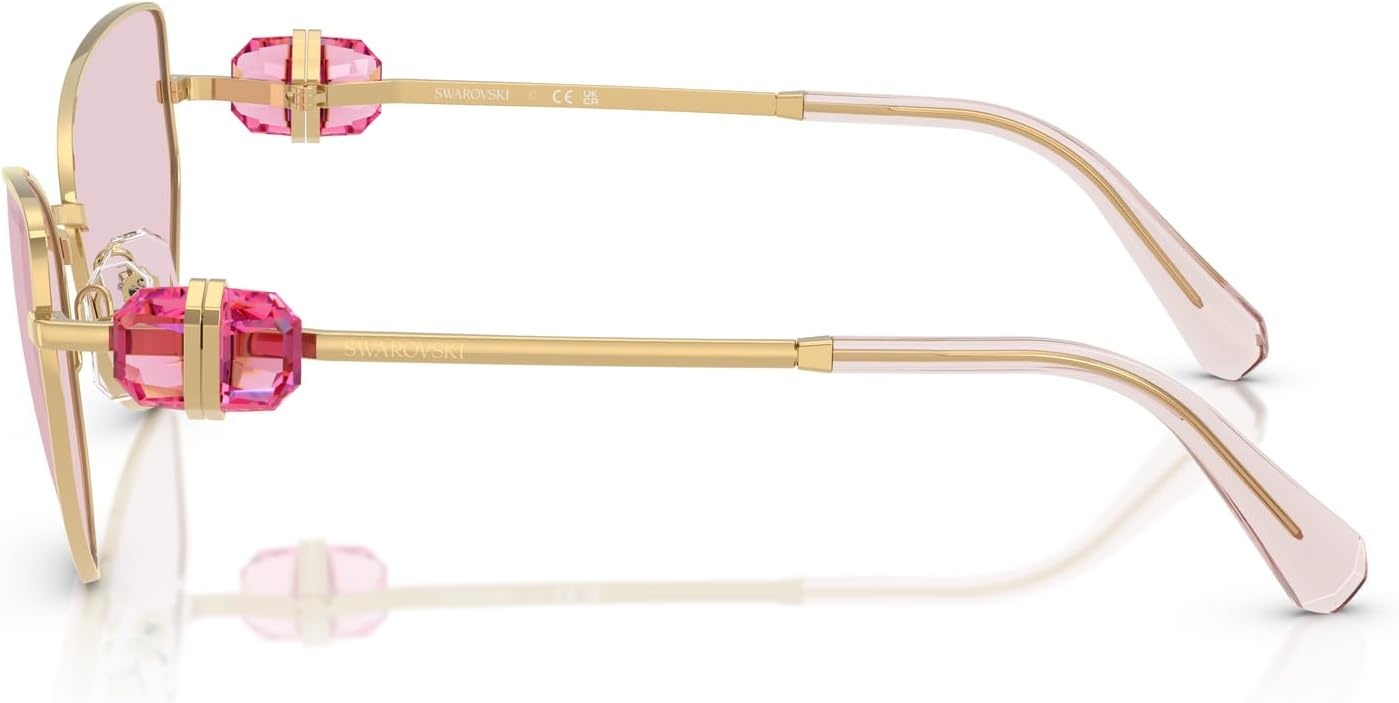 image:imageSwarovski womens Sk7003 Butterfly SunglassesGoldPink Transition