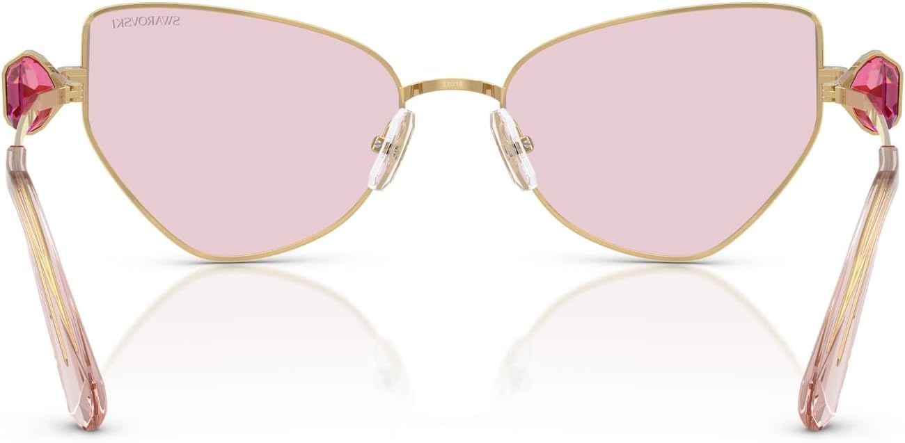 image:imageSwarovski womens Sk7003 Butterfly SunglassesGoldPink Transition
