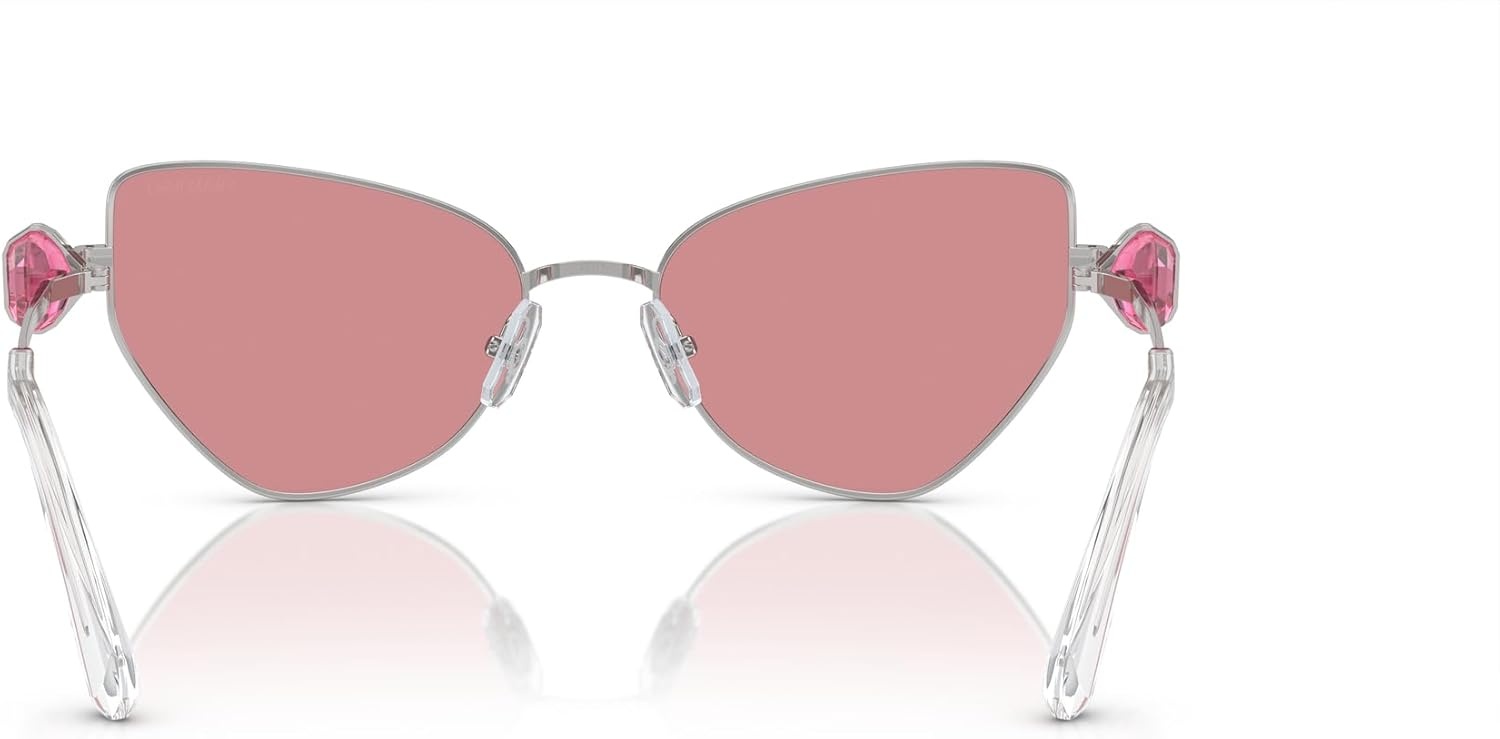 image:imageSwarovski womens Sk7003 Butterfly SunglassesSilverPink