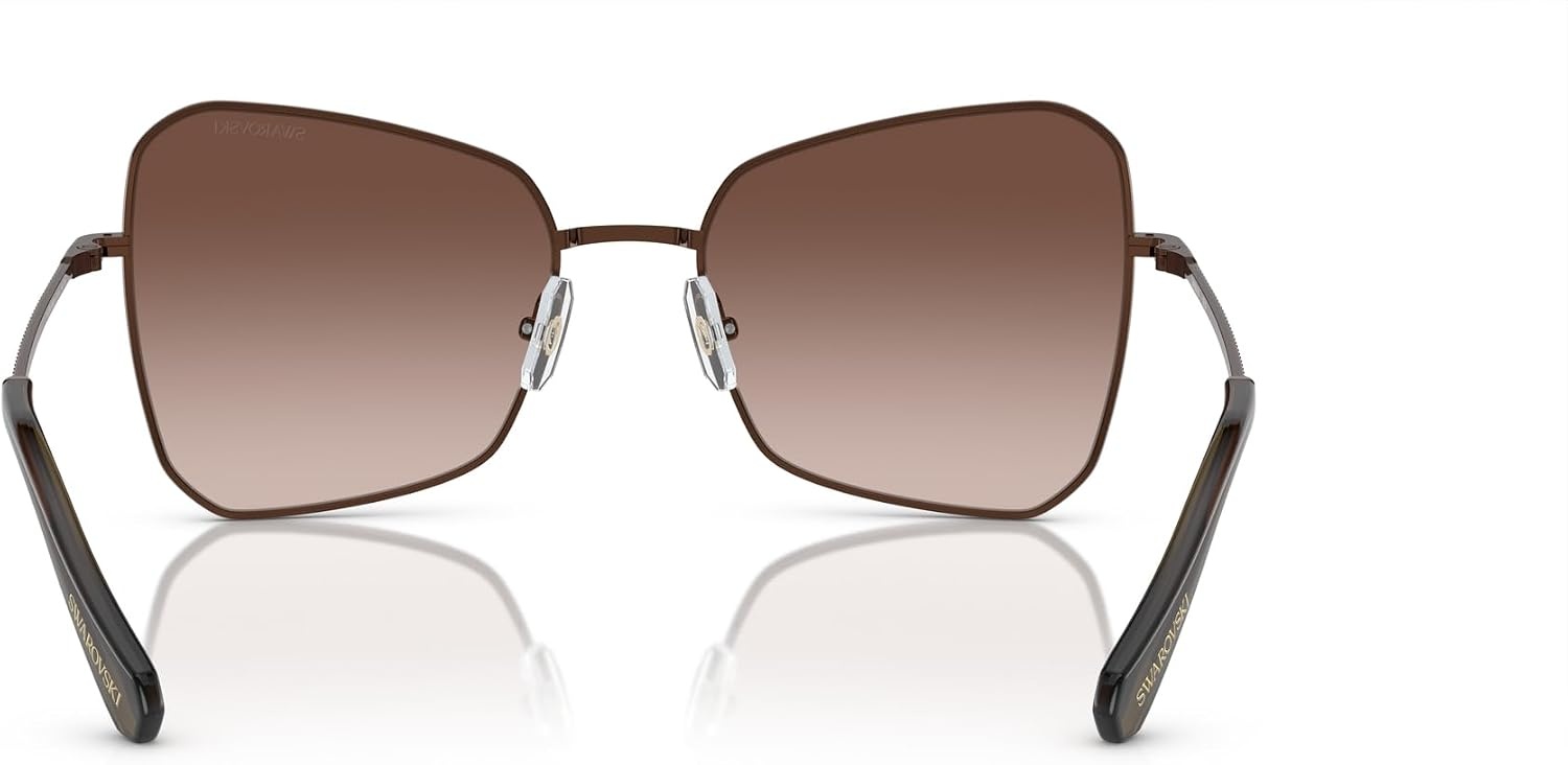 image:imageSwarovski womens Sk7008 Butterfly SunglassesBronzeGradient Brown