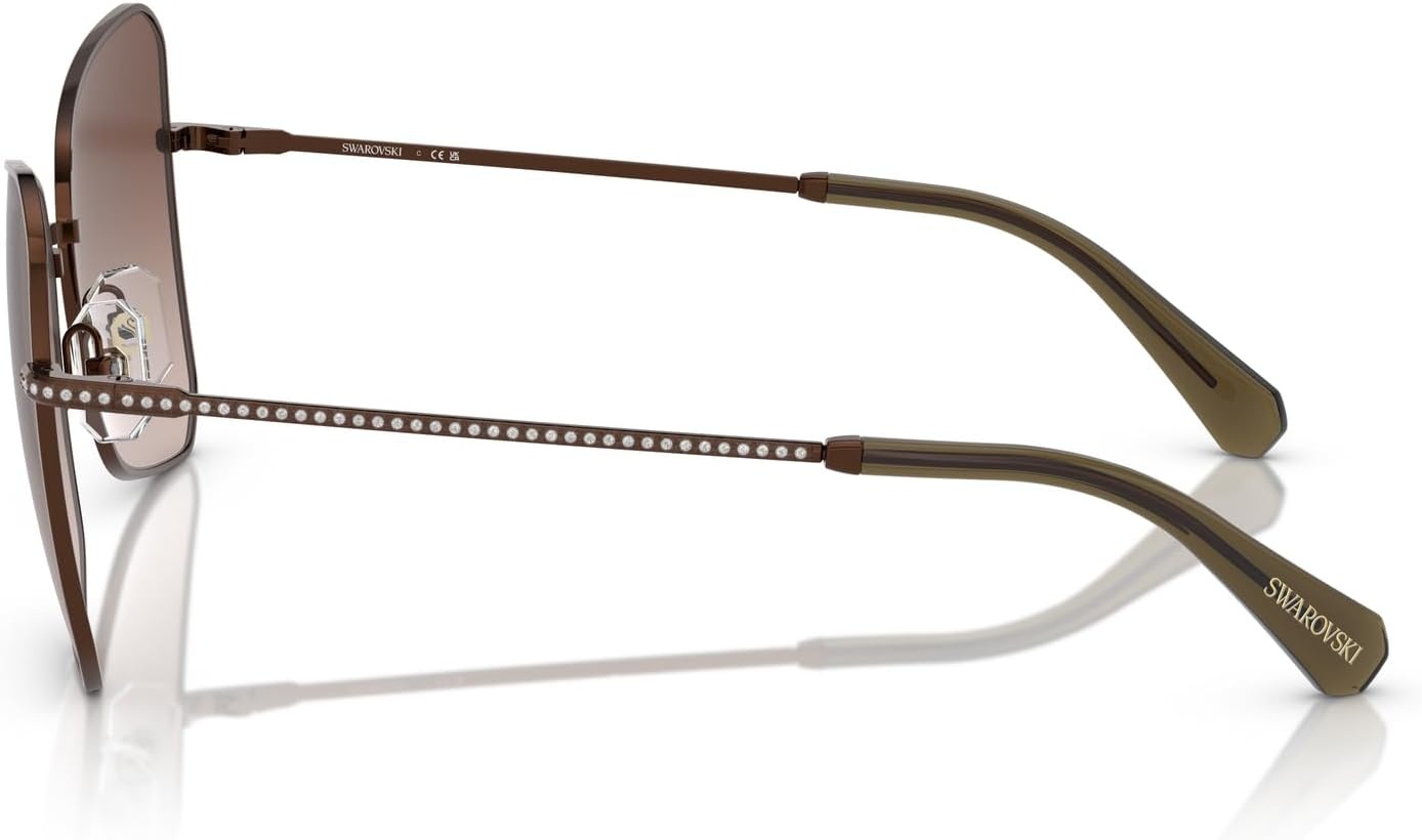 image:imageSwarovski womens Sk7008 Butterfly SunglassesBronzeGradient Brown