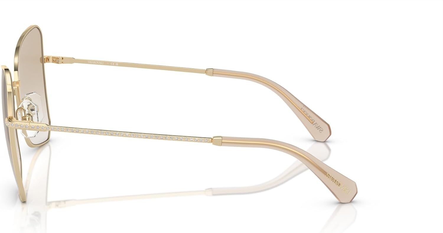 image:imageSwarovski womens Sk7008 Butterfly SunglassesPale GoldNeutral Gradient Light Grey